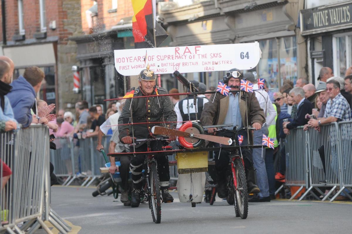 Kington Wheelbarrow Race from 2018. Picture: Andrew Compton