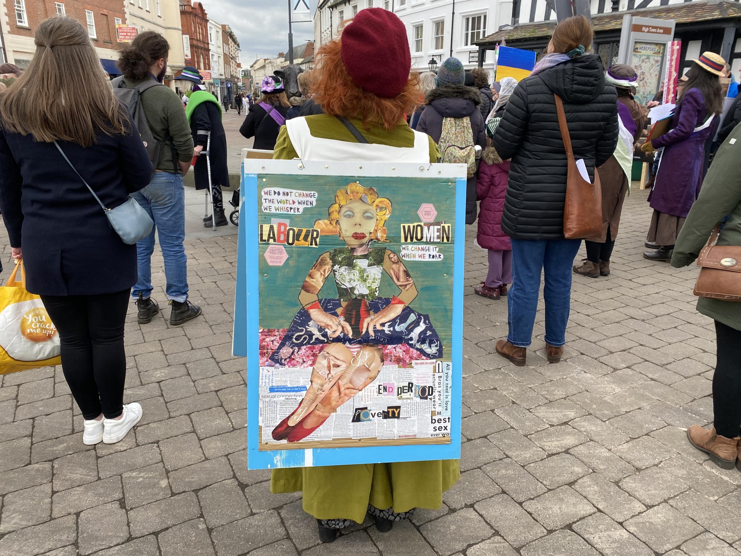 Suffragette poster parade Hereford