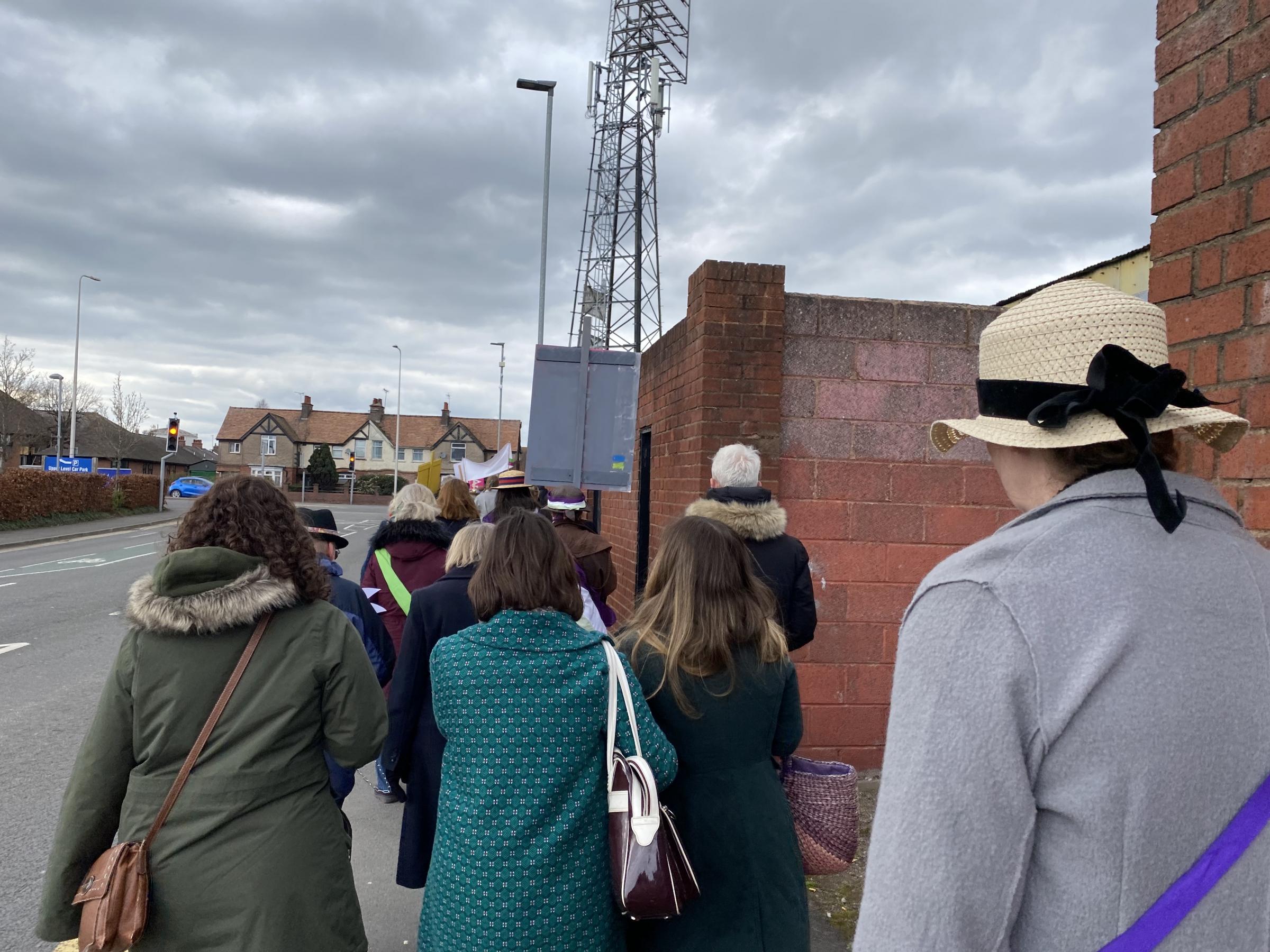 Suffragette poster parade Hereford