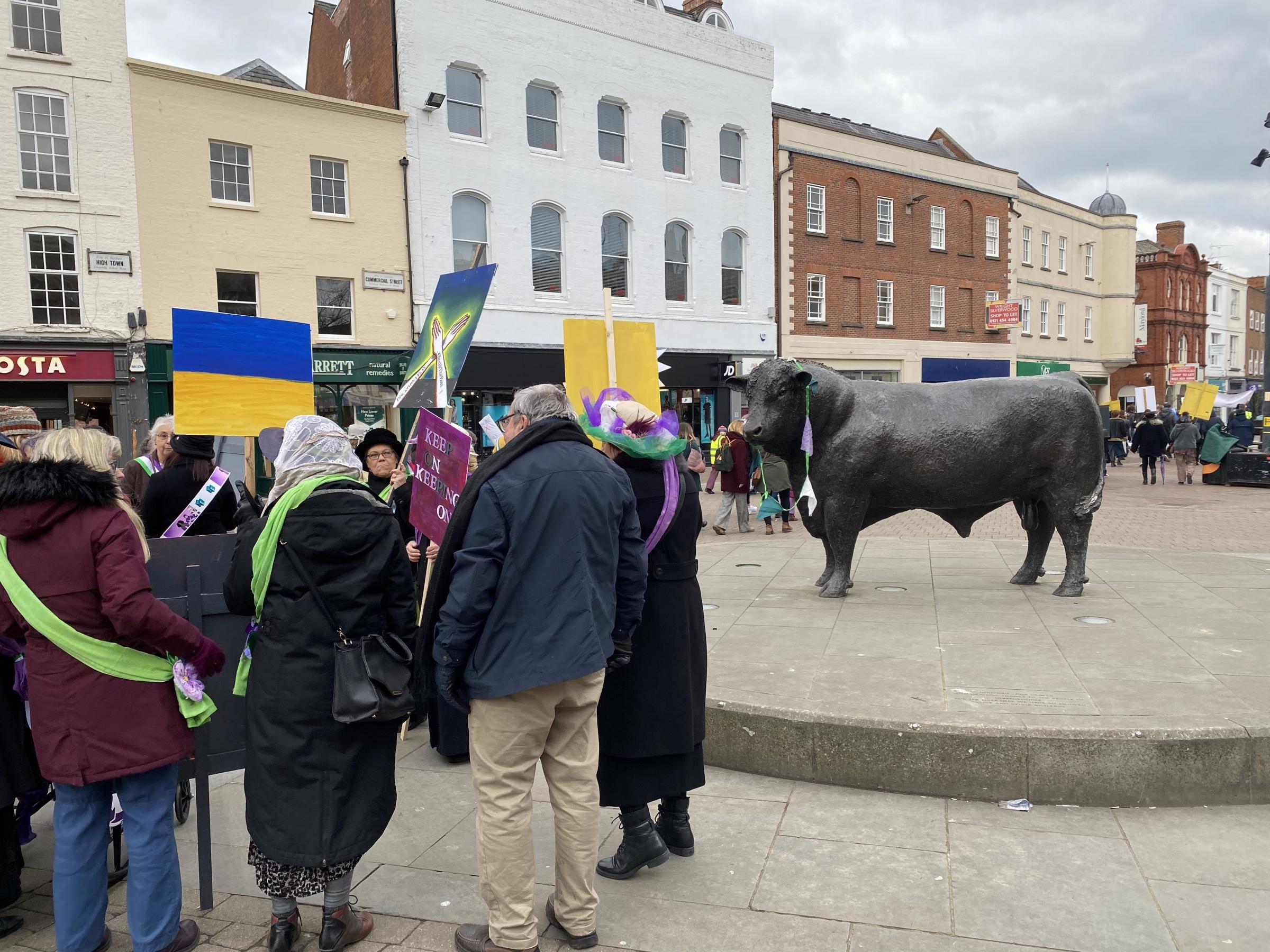 Suffragette poster parade Hereford